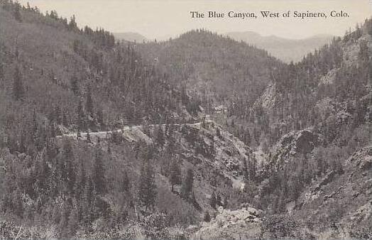 Colorado Sapinero The Blue Canyon West Of Sapinero Albertype