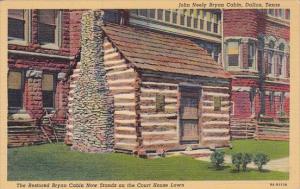 Texas Dallas John Neely Bryan Cabin The Restored Bryan Cabin Now Stands On Th...