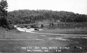 Maryland Baltimore Pretty Box Dam Water Supply 1940s Postcard 22-9648