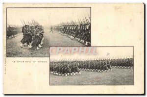 Old Postcard The Army parade of the 11th Division