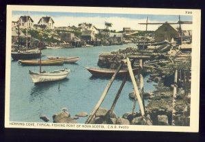 Herring Cove, Nova Scotia-N.S., Canada Postcard, Typical Fishing Port