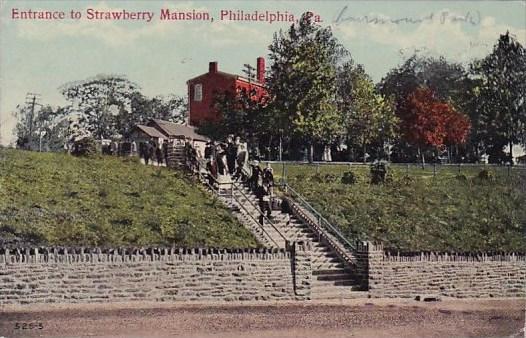 Entrance To Strawberry Mansion Philadelphia Pennsylvania 1912