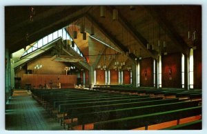 WINOOSKI,  VT ~ St. Michael's College ST. MICHAEL the ARCHANGEL CHAPEL Postcard