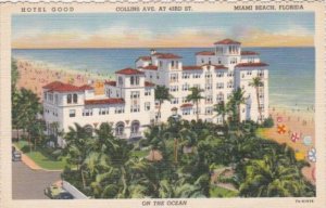 Florida Miami Beach Hotel Good On Collins Avenue Curteich