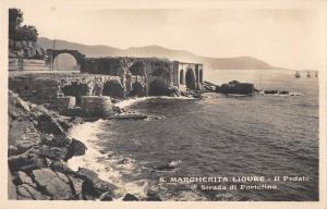 BR93005 s margherita ligure il pedale strada di portofino  real photo   italy