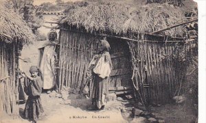 Algeria Kabylie In Gourbj Village Scene