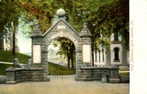 PA - Easton. Wolf Memorial Gate