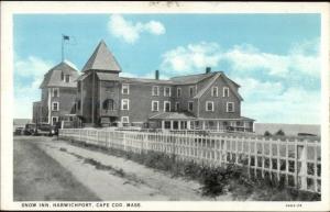 Harwichport Cape Cod MA Snow Inn c1920s-30s Postcard