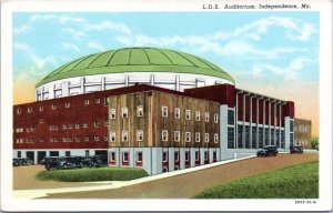 Postcard MO Independence -L.D.S. Auditorium