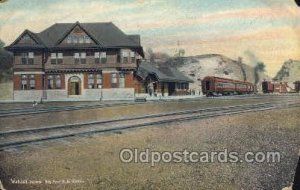 Big Four RR Station, Wabash, IN USA Train Railroad Station Depot 1907 missing...