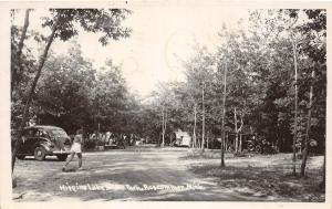 B44/ Roscommon Michigan Mi Real Photo RPPC Postcard 1958 Higgins Lake State Park