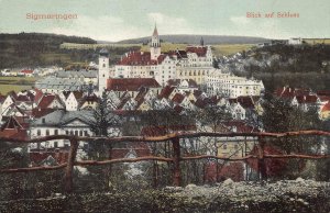 BLICK AUF SCHLOSS SIGMARINGEN GERMANY POSTCARD 1910