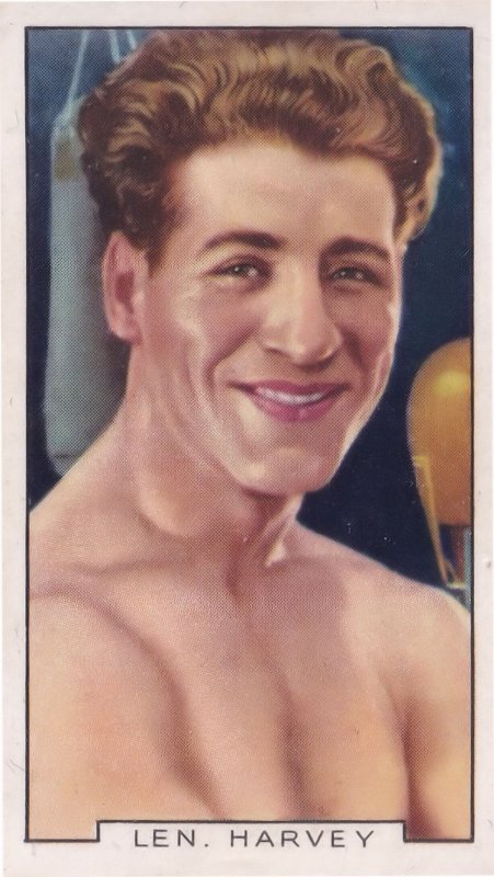 Len Harvey Cornwall Boxer Vintage Rare Sports 1930s Cigarette Card