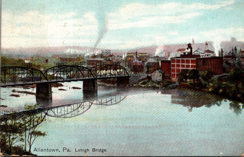 Pennsylvania Allentown The Lehigh Bridge 1910