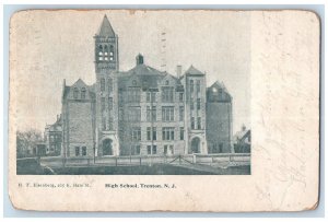 1906 High School Trenton New Jersey NJ Skillman NJ Posted Antique Postcard