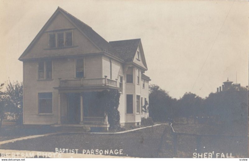 RP; SHEB'FALL , Wisconsin, 1900-10s Baptist Parsonage