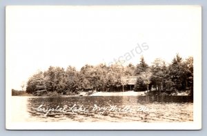 K1/ Dry Mills Gray Maine RPPC Postcard c1910 Crystal Lake Cabins 73
