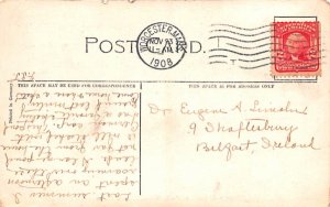 Entrance Driveway to the Aspinwall Worcester, Massachusetts Postcard