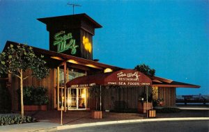 SEA WOLF Restaurant Jack London Square OAKLAND, CA c1950s Vintage Postcard