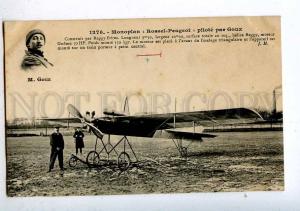 205244 FRANCE AVIATION airplane pilot Rossel-Peugeot Goux