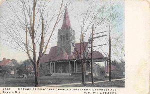 Methodist Episcopal Church Summit New Jersey 1910 postcard