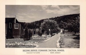 RPPC SECOND SERVICE COMMAND TACTICAL SCHOOL NEW JERSEY REAL PHOTO POSTCARD 1940s