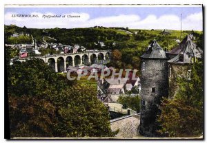 Old Postcard Clausen and Luxembourg Pfaffenthal