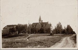 Fargo College Fargo ND North Dakota c1910 WO Olson RPPC Postcard G95