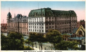 Vintage Postcard 1920's View of The Windsor Hotel Montreal Canada CAN