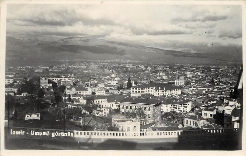 RPPC Postcard Turkey Izmir Umumi Gorunus Posted 1959