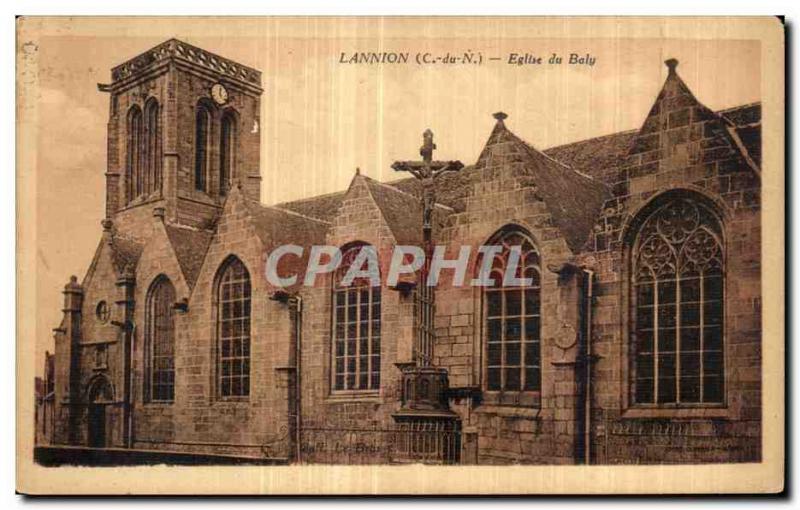 Postcard Old Church Lannion Bely