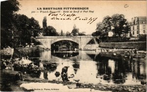 CPA La Bretagne Pittoresque PONT-SCORFF Bords du Scorff et Pont Neuf (431167)