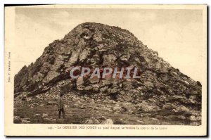 Old Postcard The Gerbier Des Joncs at the foot of which is the source of the ...