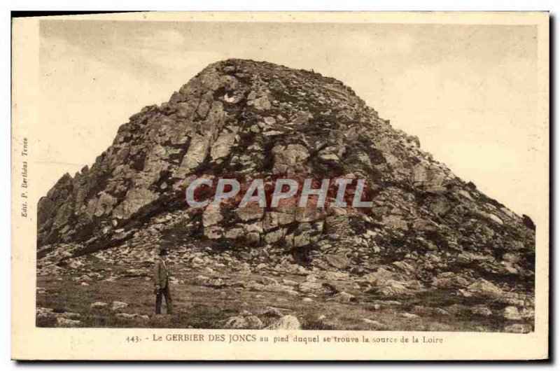 Old Postcard The Gerbier Des Joncs at the foot of which is the source of the ...