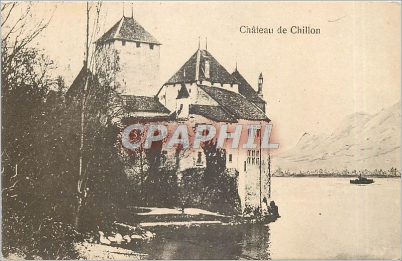 Old Postcard Chateau de Chillon