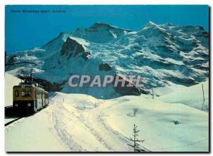 Modern Postcard Kleine Scheidegg Jungfrau gegen