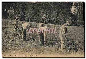 Old Postcard Folklore Peasants In Beauce Fire TOP