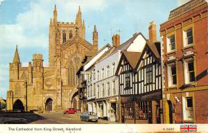 uk9114 chatedral from king street hereford  uk