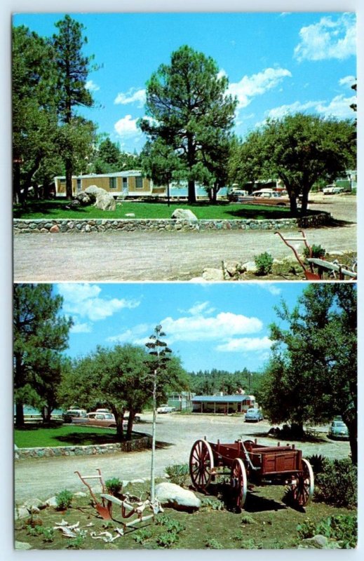 PRESCOTT, AZ Arizona ~ PINE LAWN TRAILER RANCH ~ c1950s  Roadside  Postcard