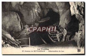 Old Postcard Cave Caves of Betharram Debarcedere Lake Boat