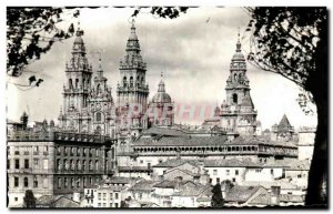 Postcard Modern Santlago De Compostela Catedrale Vista General