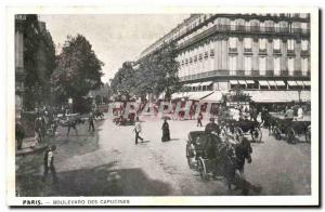 Paris Old Postcard Boulevard des Capucines