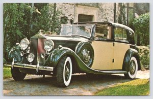 Transportation~Classic-Car Showcase 1938 Rolls-Royce P II~Vintage Postcard
