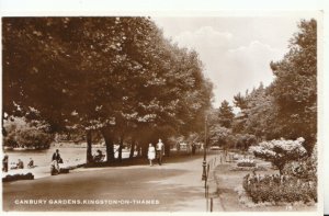 London Postcard - Canbury Gardens - Kingston-On-Thames - Real Photo - Ref 20154A