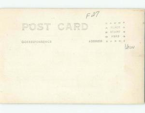 Pre-1949 rppc ONTAKOGAN FALLS ONE HOUR AWAY Land O'Lakes Wisconsin WI i9673