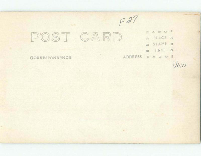 Pre-1949 rppc ONTAKOGAN FALLS ONE HOUR AWAY Land O'Lakes Wisconsin WI i9673