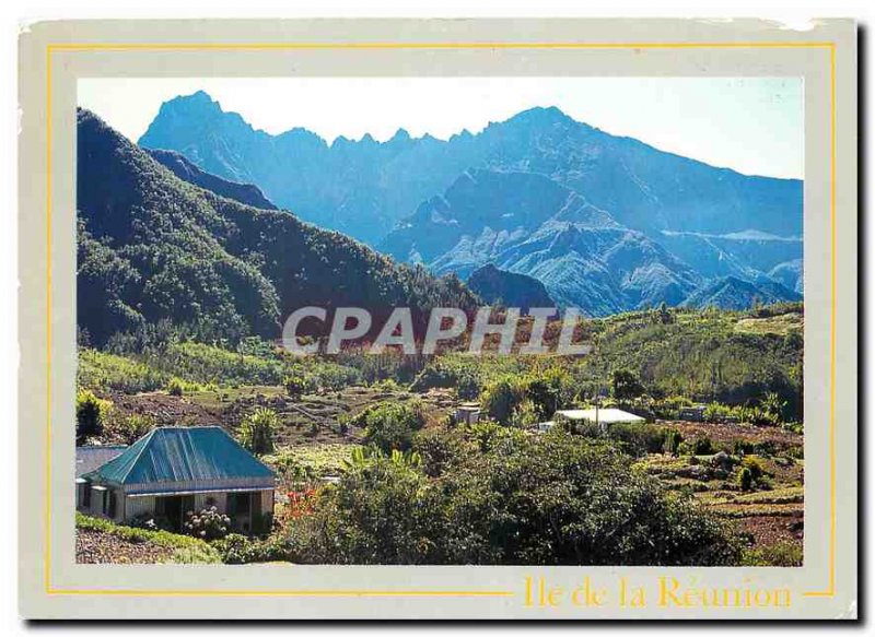 Modern Postcard Reunion Island Cilaos Ilet a string