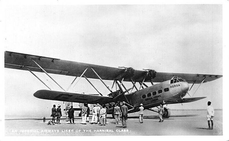 Imperial Airways' Airlines Largest Aero-plane Hannibal & Heracles Tuck RPPC