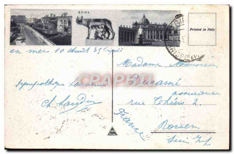 Old Postcard Roma Basilica di Pietro's