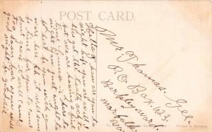 LOT OF 5 ROMANCE POSTCARDS 1910s~YOUNG COUPLE IN BOAT~ADDRESSED TO MARSHALL VA